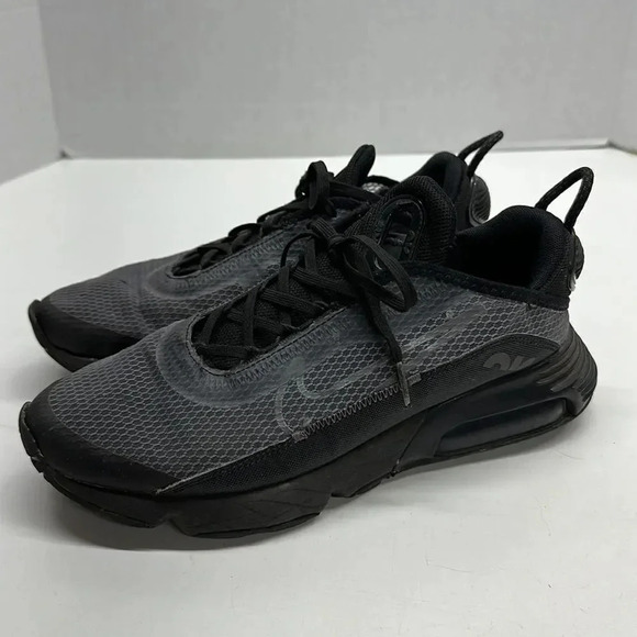 Nike Big Air Max 2090 Sneakers Shoes Black Anthracite Wolf Grey Kids Size 6 Y 6Y - Picture 4 of 10
